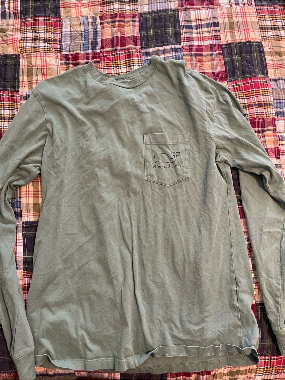 Vineyard Vines Dark Green Long Sleeve Tee size small EUC